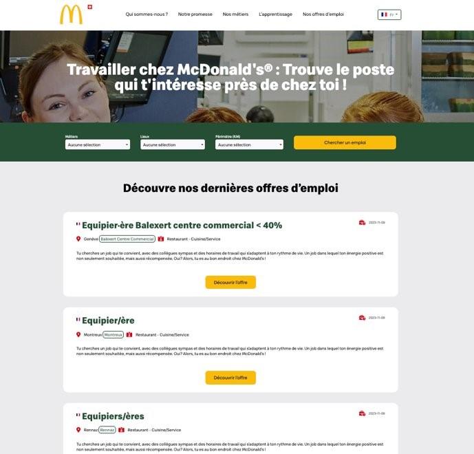 offres d'emploi mcdo